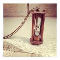 Sand Timer Wooden - Handmade Wood & Glass Sand Clock, Elegant Nautical Design For Home & Office Decor