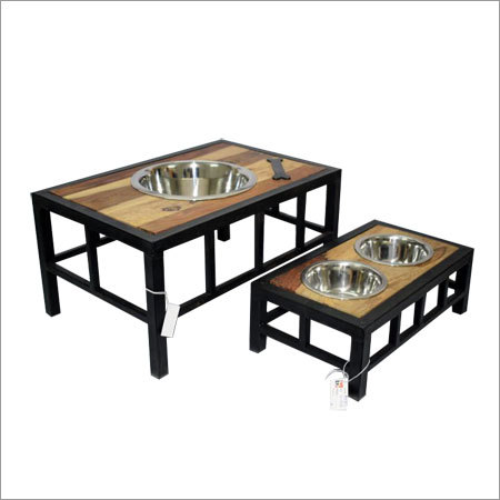 Metal Dog Bowls Set