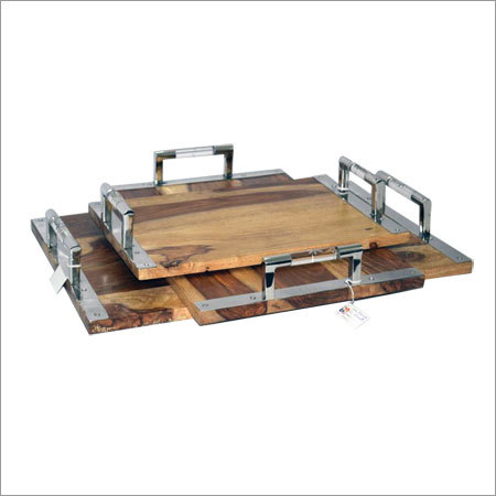 Wooden Tray Set