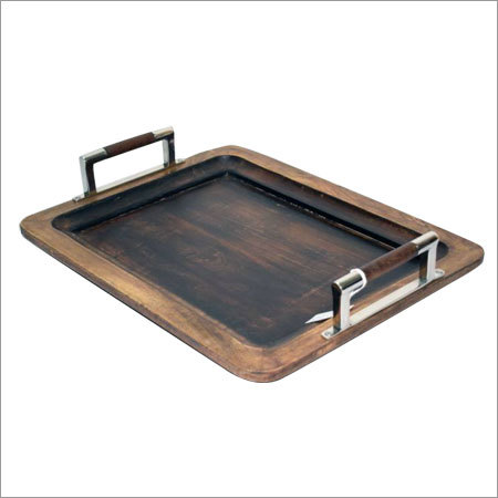 Wooden Metal Tray