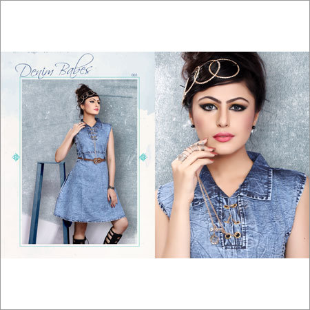 Ladies Denim Kurtis