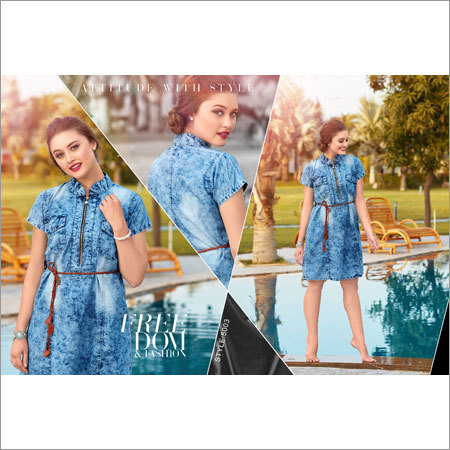 Ladies Denim Designer Kurti