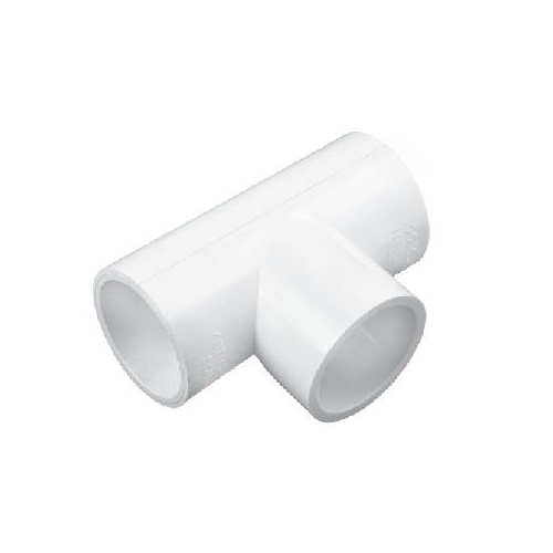 UPVC Tee - White | Leak Proof Structure, Easy Installation & Dismantle, Tight Joint