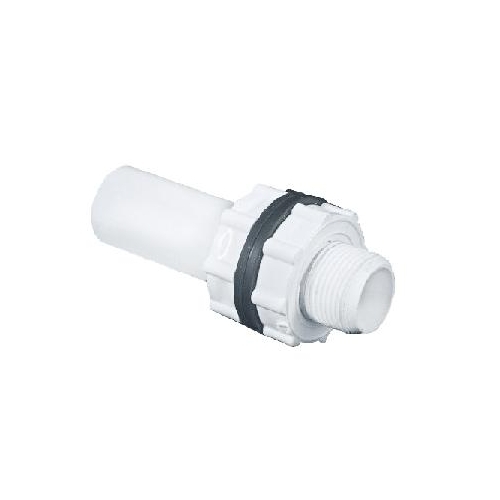 Tank Nipple Pipe - UPVC, Round Design, White Color | Lightweight, Heat Resistant, Superior Quality for Plumbing Solutions