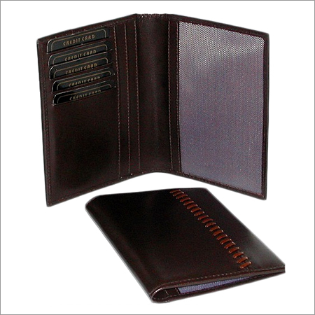 Genuine Brown Leather Travel Holder