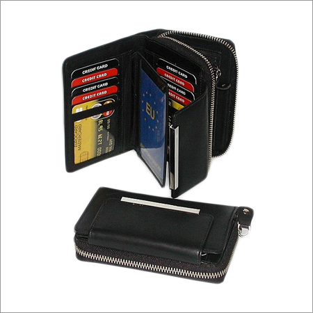Black Leather Women Wallet