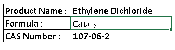 Ethylene Dichloride