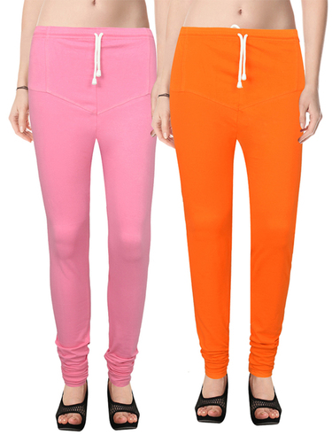 LEGGINGS RUBY CUT - Cotton, L, M, S, XL | All Season Wear, Plain Pattern, Vibrant Red and Pink Color Options