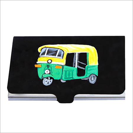 Delhi Auto Design - Hand Painted Aluminium Card Ho