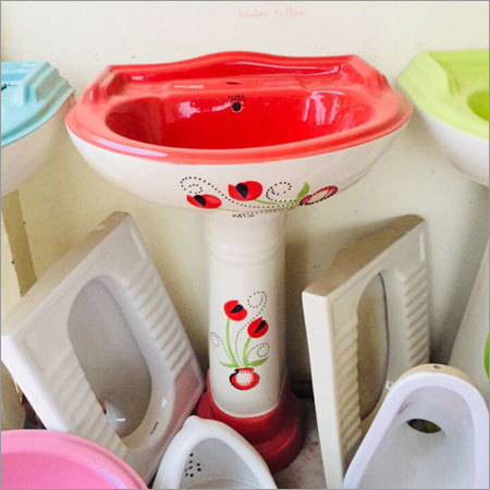 Printed Vitrosa Art Wash Basin