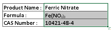Ferric Nitrate
