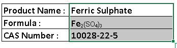Sulphates