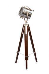 Brown & Chrome Vintage Stylish Nautical Search Spot Light - Floor Light Lamp