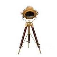 Brass Antique Floor Searchlight-antique Tripod Floor Spot