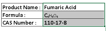 Fumaric Acid - White Crystalline Powder, CAS 110-17-8 | Food Additive, Polymerization, Industrial Use, Unsaturated Acid