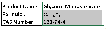 Glycerol Monostearate