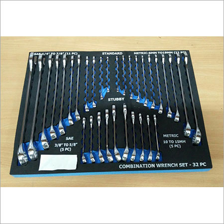 Blue 32 pc Combiantion spanner set