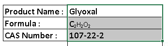 Glyoxal