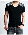 Cotton Printed Men's T-Shirts - Black Color, Washable for Adults and Boys | Perfect for Rainy, Spring, and Summer Seasons