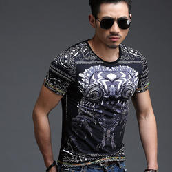 Men's Half Sleeve T Shirt - Cotton, Printed | No Fade, Boys, Rainy, Spring, Summer