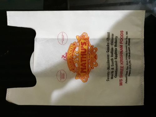 White Non Woven U Cut Bag