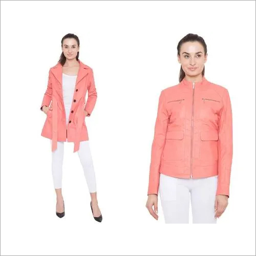 Leather Jacket - Leather & Fabric, 254mm Height, Fully Lined with Cotton/Polyester | Fashionable Look, Unique Patterns, Premium Quality from Caliber India