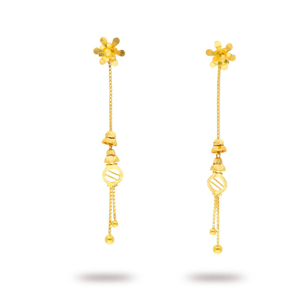 Gold Fashion Earrings - 18k Yellow Gold, 3.080 Grams, Ideal for Anniversary, Gift, Party, Wedding