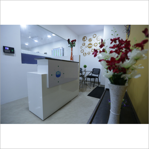 White Reception Desk