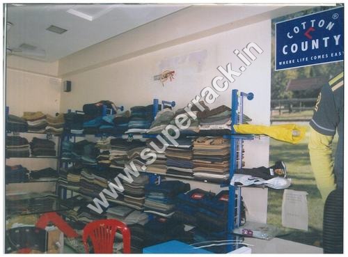 Metal And Glass Garment Display Rack