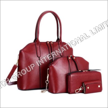 Ladies Leather Handbags Set
