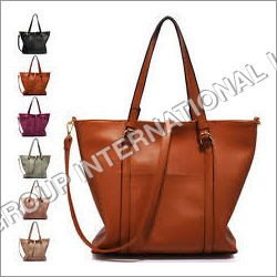 Ladies Brown Leather Handbags