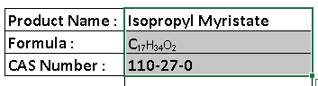 Isopropyl Myristate