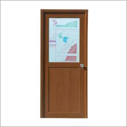 Commercial PVC Doors - Swing Style, Customized Size, Plain/Printed Colors | Waterproof, Fire Retardant, Termite Proof, Maintenance Free, Designer Glass Options