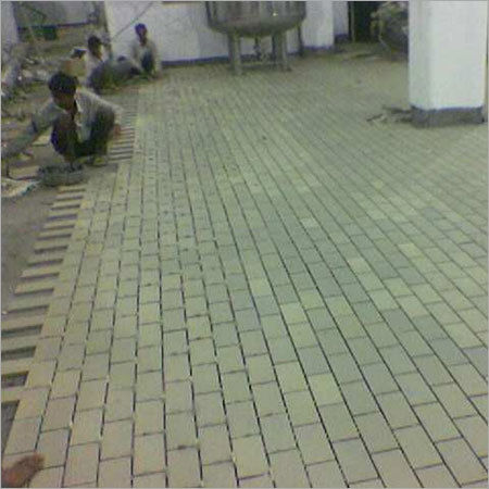 Chemical Resistant Tile Lining Of A Plant Floor