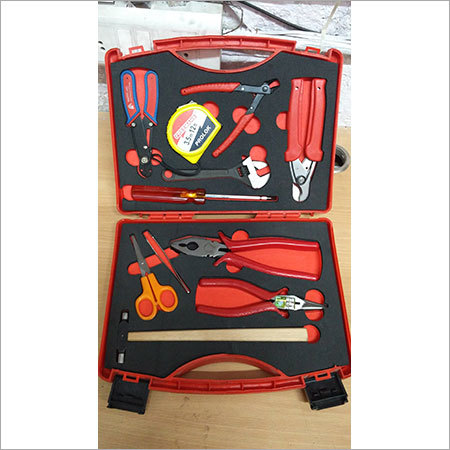 Toolkit Organizer - Plastic, 12x8x3 Inch, Red | Organized Storage, Portable Durable Case, 12 Multi-Tools