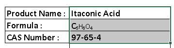 Itaconic Acid - White Solid, Molecular Formula Câ
HâOâ, Melting Point 165-168°C | Versatile Use, High Purity, Bio-Based, Easy Handling