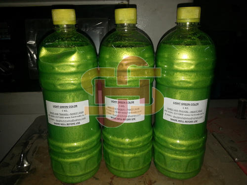 Light Green Metalic Liquid Color