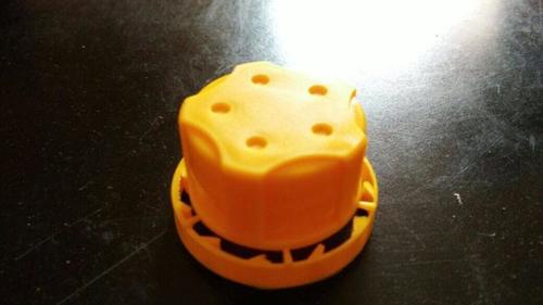 Plastic Bottle Cap - HDPE 28-35mm Diameter Yellow, Airtight Seal Durable Recyclable Crack Proof