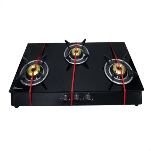3 Burner Glass Gas Stoves