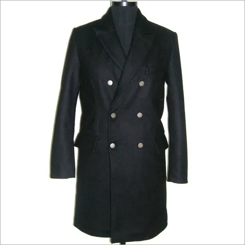 Women Long Coat - Woolen, Plus Size, Black | Full Sleeves, Embroidered, Anti-Wrinkle, Breathable, Quick Dry, 3 Pockets, Lined with Poly/Satin Fabric, Very Warm