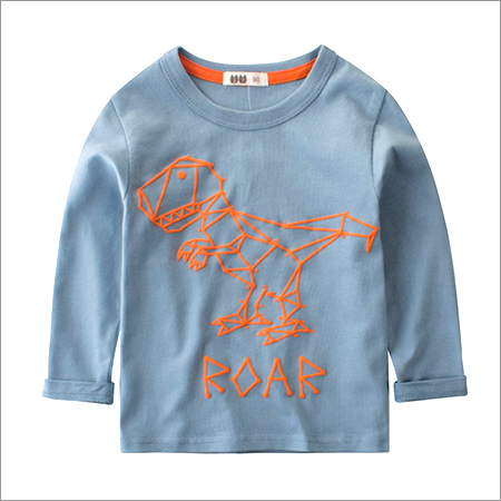 Blue Roar Print Full Sleeves T-Shirt