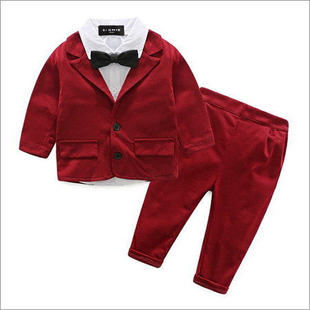 Classy Shirt With Red Blazer Bow And Pant Set