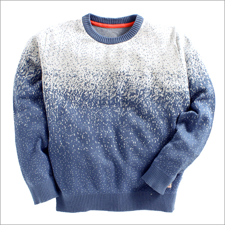 Light Blue Printed Full Sleeves Sweatshirts