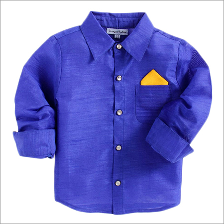 royal blue party wear shirt