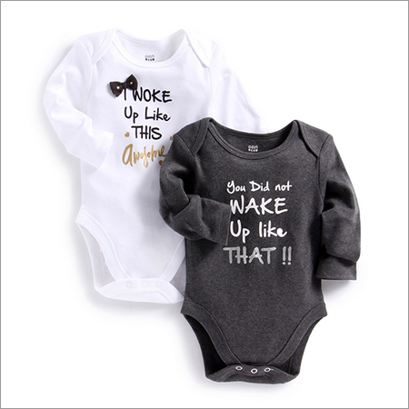White And Black Full Sleeves Onesies - Pack of 2