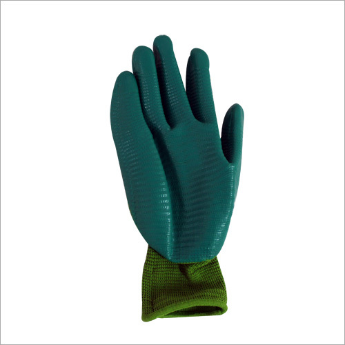 Colored Safety Gloves - Nitrile, 12 Inches, Green | Heat Resistant, Chemical Resistant, Tear Resistant, High Stretch, Soft Texture, Durable, Comfortable, Safe Grip