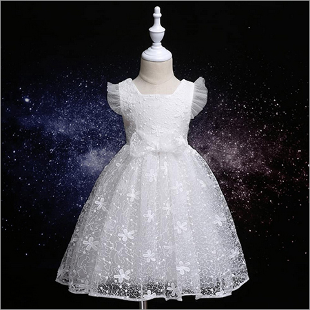 Cute White Embroidered Dress