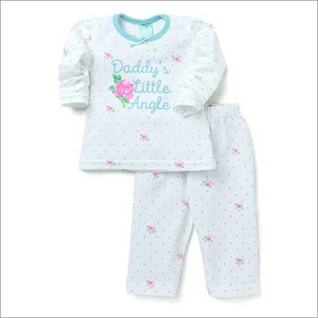 Daddy's Little Angel Print Top And Pants Set