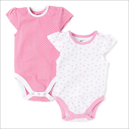 Shades of Pink Cap Sleeves Onesies - Pack of 2