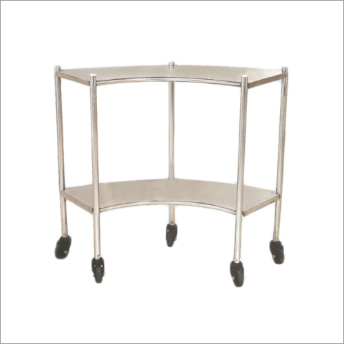 SS Curved Instrument Trolley